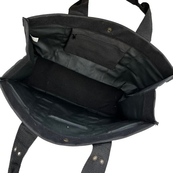 Murval Paris Black Grommet Tote Shoulder Bag - Picture 4 of 6